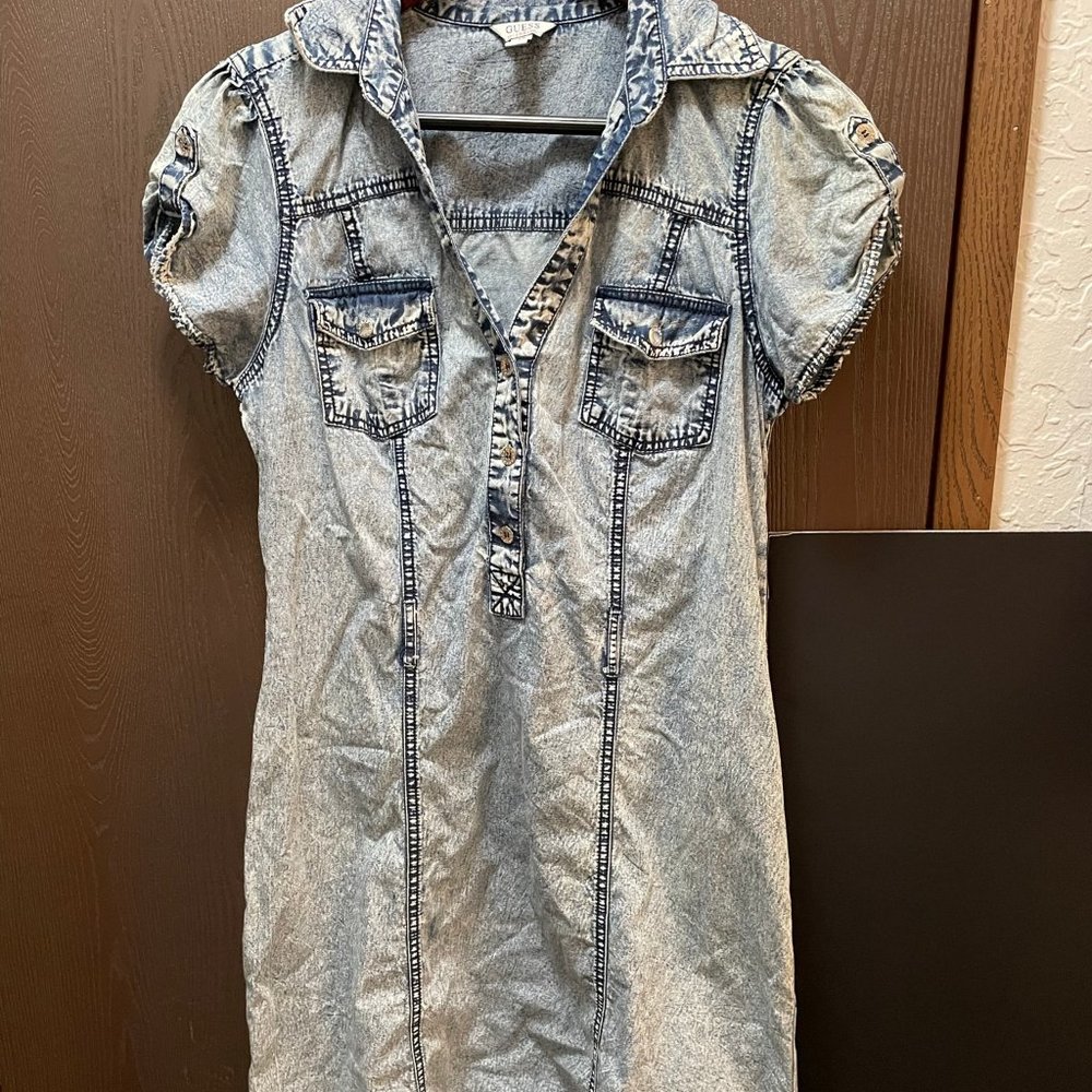 Guess Denim Dress Small